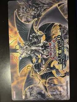 Yugioh Dark World Structure Deck Playmat Konami Official Authentic New - Image 1