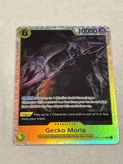 Gecko Moria OP14-104 Super Rare Full Art Card - One Piece CCG English NM - Image 2