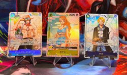 One Piece TCG Japanese Sabo Op13-120, Nami OP06-101, Portgas D. Ace Op13-119 - Image 1