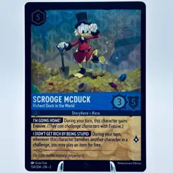 Disney Lorcana Inklands Scrooge McDuck - Richest Duck Cold Foil Single Card - Image 1