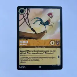 Disney Lorcana Custom Order - HeiHei - Boat Snack Demo Card - Rare - Image 1