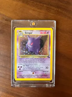 Pokemon Gengar Fossil Holo Rare 5/62 1999 Wizards Damaged - Image 1