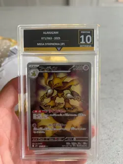 Pokemon Alakazam 2025 Mega symphonia Art Rare Pokemon card Pristine 10 - Image 4