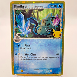 Pokemon TCG Mimikyu SWSH136 Holo Black Star Promo Celebrations NM - Image 1