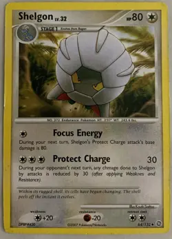 Shelgon 64/132 Pokemon Card Secret Wonders Uncommon Lightly Played - Image 1