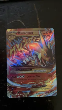 Pokemon M Charizard EX Full Art Holo Mega Secret Rare 107/106 Flashfire Card - Image 2