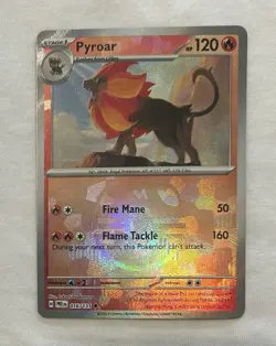 Pokemon TCG Pyroar 016/131 Master Ball S&V Prismatic Evolutions Pack Fresh NM - Image 1