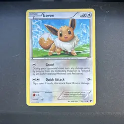 Eevee 89/116 Common BW Plasma Freeze LP Pokemon - Image 1