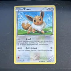 Eevee 89/116 Common BW Plasma Freeze LP Pokemon - Image 2