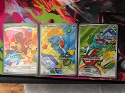 Pokemon TCG First Partner Illustration Collection Series 1 Kanto GEN 1 Starters - Image 1