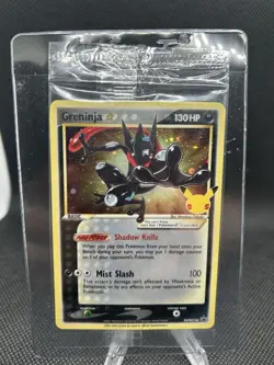 Pokemon TCG Greninja Gold Star SWSH144 - Celebrations Black Star Promo - Sealed - Image 1