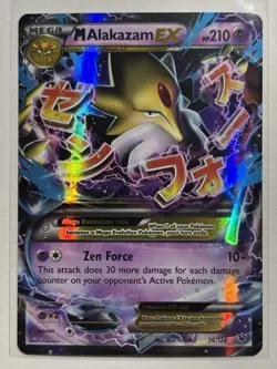 M Alakazam EX 26/124 - XY Fates Collide Holo Rare Pokemon Card NM - Image 1