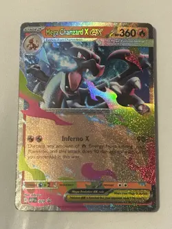 Pokemon TCG Mega Charizard X Ex Mega Evolutions 029 Black Star Promo - Image 1