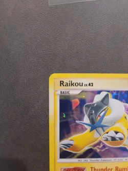 2007 Pokemon TCG DP Secret Wonders Raikou Cracked Ice Holo 16/132 - Image 2