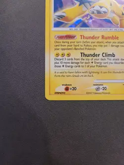 2007 Pokemon TCG DP Secret Wonders Raikou Cracked Ice Holo 16/132 - Image 5