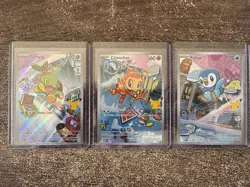 Pokemon TCG First Partner Illustration Collection Series 1 Gen 4 Sinnoh Starters - Image 1