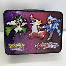 POKEMON Scarlet Violet Collectors Tin Charizard Lunch Box No Dents Empty - Image 2