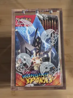Pokemon TCG Surging Sparks Booster Box Factory Sealed w/Acrylic Display Case - Image 4