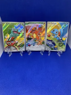 Pokemon TCG First Partner Illustration Collection Series 1 Kanto GEN 1 Starters - Image 1