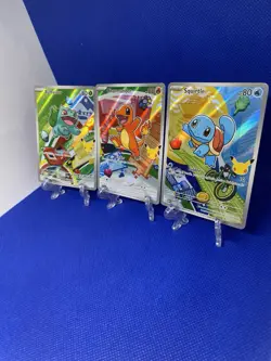 Pokemon TCG First Partner Illustration Collection Series 1 Kanto GEN 1 Starters - Image 3