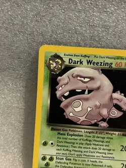 HP - Dark Weezing Holo 14/82 Pokemon TCG WOTC Vintage Team Rocket Rare - Image 2