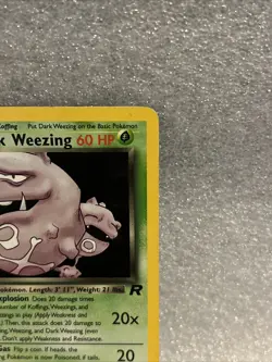 HP - Dark Weezing Holo 14/82 Pokemon TCG WOTC Vintage Team Rocket Rare - Image 3