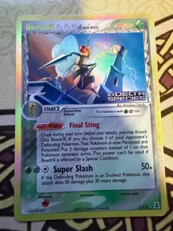 Pokemon Beedrill 1/113 Delta Species Holo Stamped Rare Vintage Light Played - Image 3