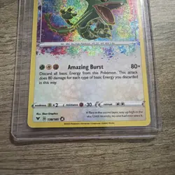Rayquaza: 2020 Pokemon Vivid Voltage Rayquaza 138/185 Amazing Rare Holo NM - Image 3