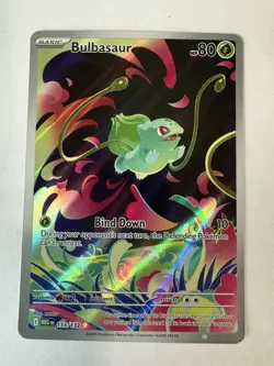 Pokemon Bulbasaur 133/132 Me01: Mega Evolution Full Art Holo Rare 2025 - Image 1