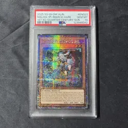 Maliss [P] March Hare Quarter Century Secret Rare Card Alin-En023 Psa 10 - Image 1
