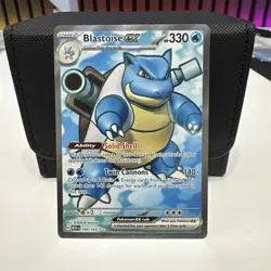 Pokemon TCG Blastoise Ex 184/165 Full Art Scarlet & Violet 151 - Image 1