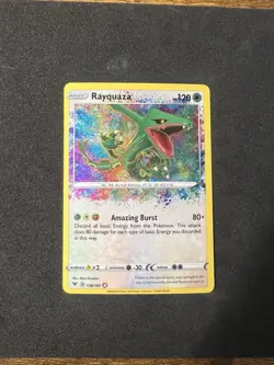 Rayquaza: 2020 Pokemon Vivid Voltage Rayquaza 138/185 Amazing Rare Holo NM - Image 1