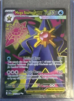 Mega Starmie EX 102/088 Full Art Ultra Rare Pokemon TCG: Perfect Order - Image 1