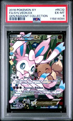 POKEMON GENERATIONS RADIANT COLLECTION SYLVEON EX #RC32 PSA 6 EX #115814094 - Image 1
