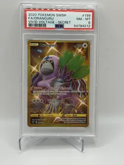 Pokemon 2020 Vivid Voltage Secret Rare Full Art ORANGURU 199 PSA 8 - READ - Image 1