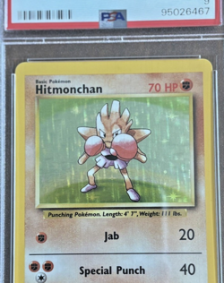 1999 Pokemon Base Set - Hitmonchan Holo (7/102) - PSA 9 (Mint) - Image 2