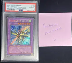 Gaia the Dragon Champion 1st Edition (Glossy) LOB-125 PSA 8 Yu-Gi-Oh! - Image 4