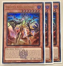 Yugioh! 3x Orcust Knightmare BLMM-EN087 Emblazoned Ultra Rare 1st Ed NM - Image 1