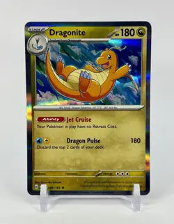 Pokemon TCG Scarlet & Violet Dragonite Holo Rare Card 149/165 NM/Mint Condition - Image 1