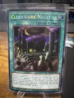 Yugioh Clockwork Night BLCR-EN007 Secret Rare 1st Edition Near Mint - Image 1