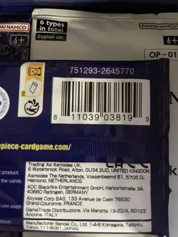 One Piece OP-01 Booster pack - Wave One - Pre-Errata Romance Dawn Blue Bottom - Image 4