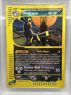 Umbreon 41/147 Aquapolis Rev. Foil Pokemon Card PSA NM-MT 8 (Re Grade Candidate) - Image 1