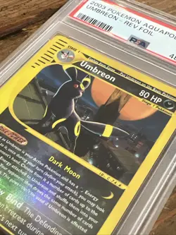 Umbreon 41/147 Aquapolis Rev. Foil Pokemon Card PSA NM-MT 8 (Re Grade Candidate) - Image 4