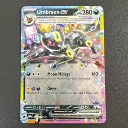Pokemon Umbreon EX TCG Prismatic Evolutions Double Rare Holo Card 060/131 NM - Image 1