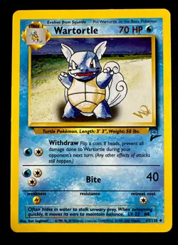 Wartortle 63/130 MP Wizards of the Coast Gold Stamp Promo Card Pokemon TCG - Image 1