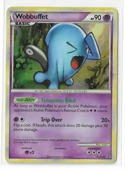 Wobbuffet HGSS04 Black Star Promo Heart Gold Soul Silver Pokemon TCG Card LP - Image 1