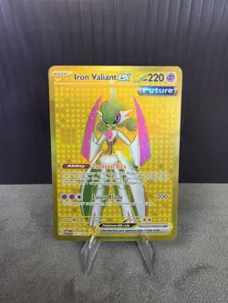 Pokemon Card TCG - Iron Valiant ex 261/182 Hyper Rare Paradox Rift English NM - Image 1