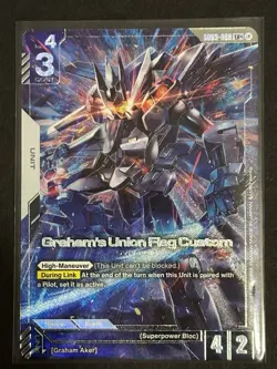 Gundam TCG Graham's Union Flag Custom LR+ GD03-069 Alt Art Card Game CCG English - Image 1