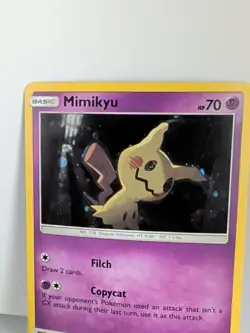 Mimikyu SM99 Black Star Sun & Moon SM Holo Pokemon Card LP - Image 3
