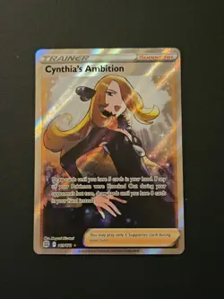 Cynthia's Ambition 169/172 SWSH09 Brilliant Stars Ultra Rare Pokemon Card - Image 1
